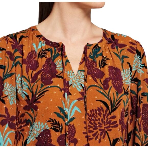 DANIEL RAINN Women’s Macie Copper Floral Mini Dress size medium - Picture 4 of 8